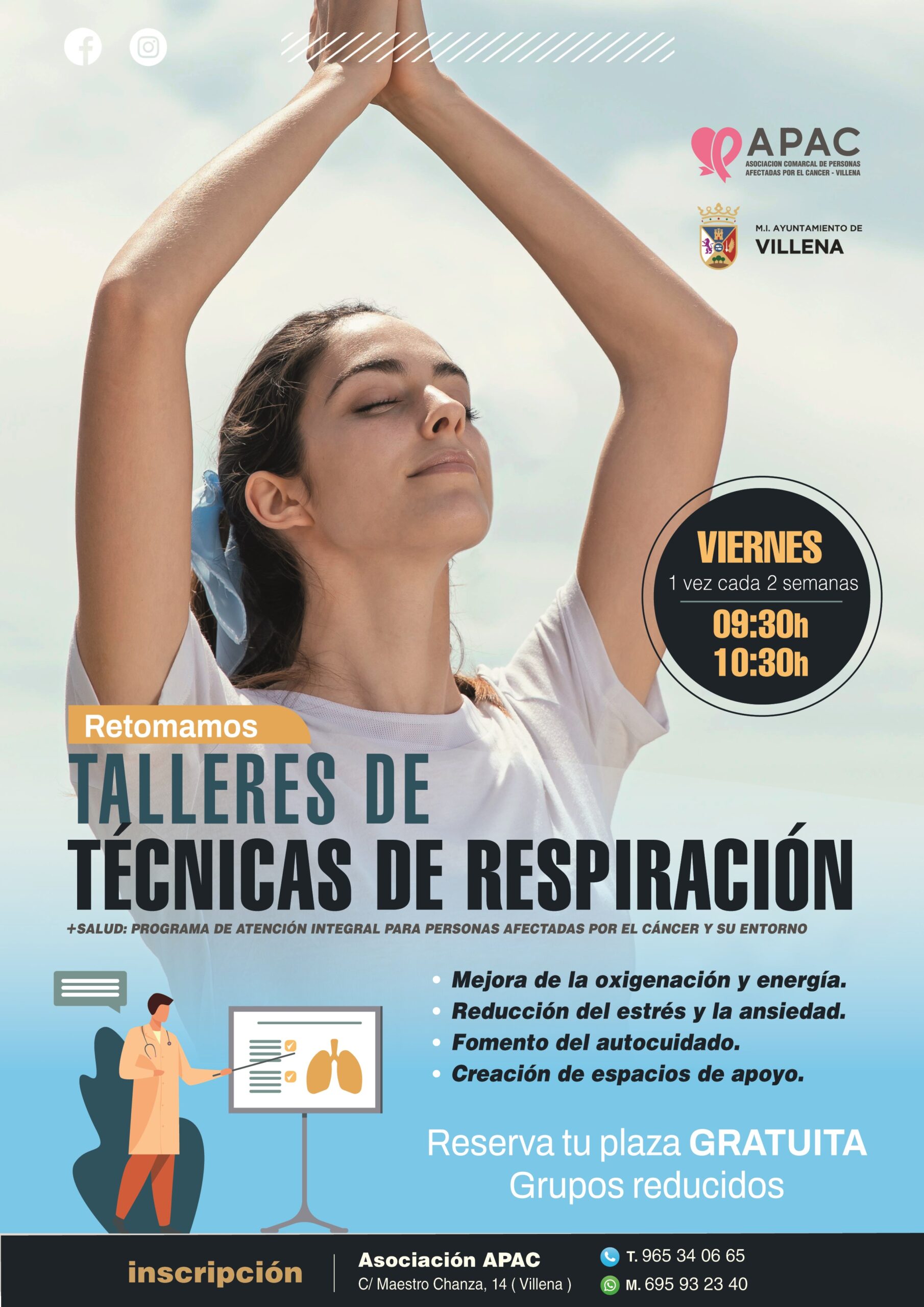 🗣 Retomamos Talleres de técnicas de respiración🗣