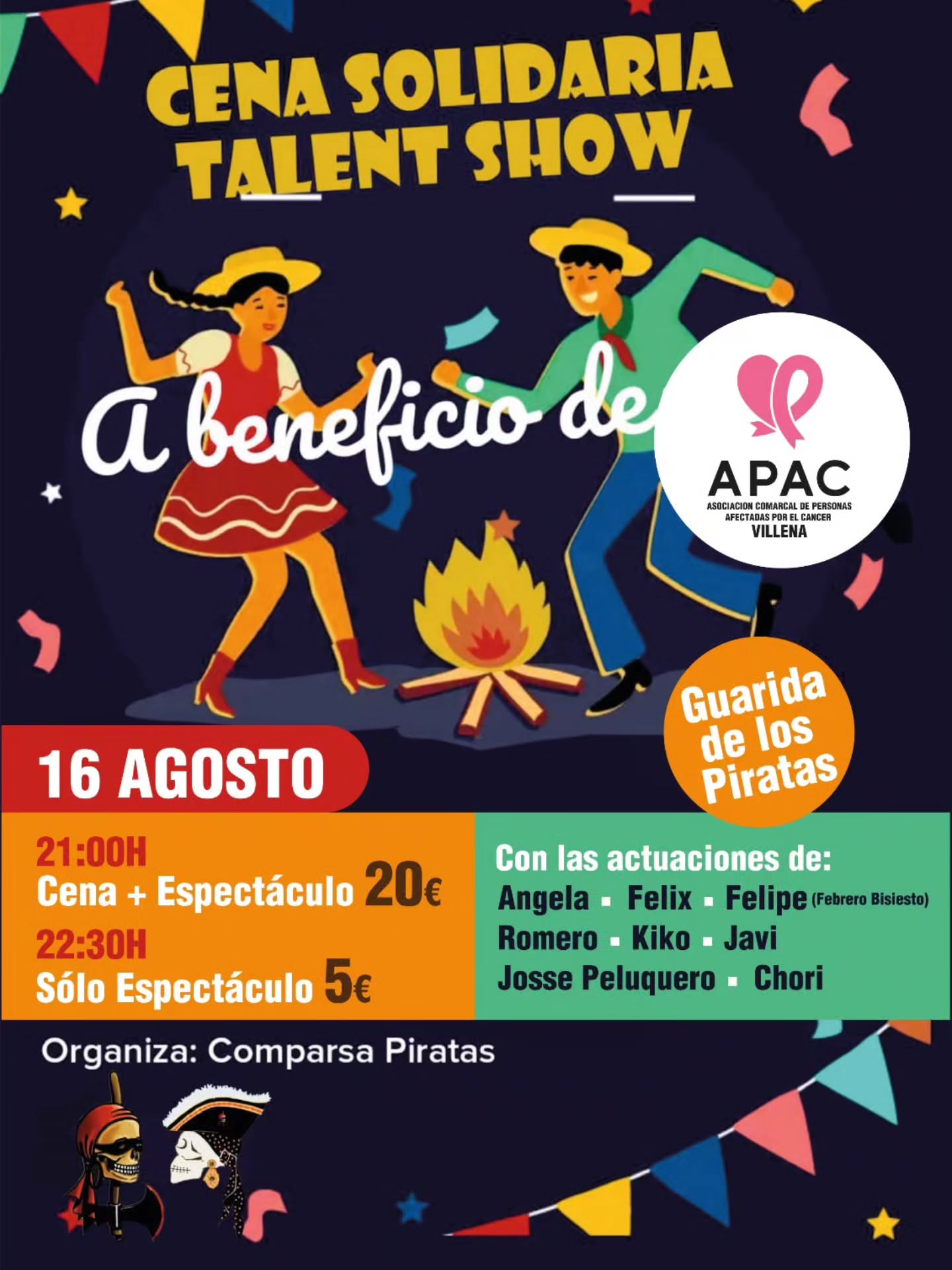 🎭✨ CENA SOLIDARIA + TALENT SHOW ✨🎭
