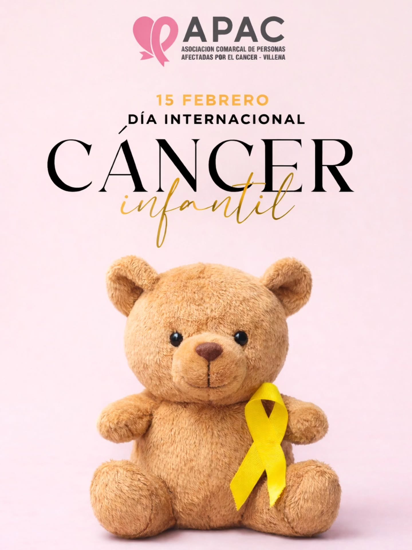 ✨ Hoy, 15 de febrero, damos visibilidad al Día Internacional del Cáncer Infantil.